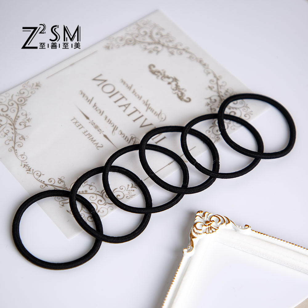 XINZHEN Classic Color Brown Blonde 4mm Hair Tie Band Elastic Hair Rope Environmentally Friendly Hair Tie