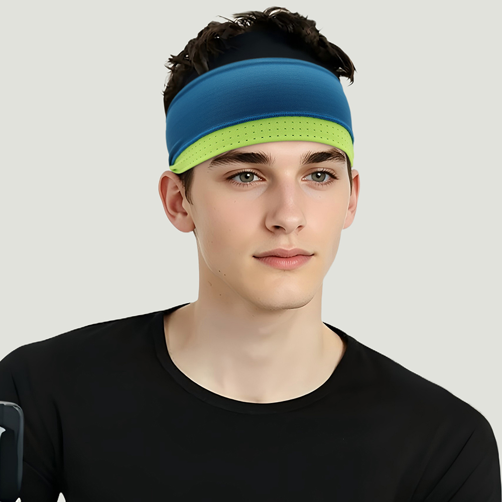 Hair Band Sweat Sport Biker Headbands Yoga Sweatband Stretchy Elastic Hairband Fitness Head Band Logo Volleyball Women for Gym