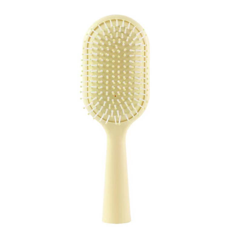 Wholesale Custom Logo Women Hair Care Brush Massage Soft Air Cushion Plastic Bristles Salon Round Hair Brush