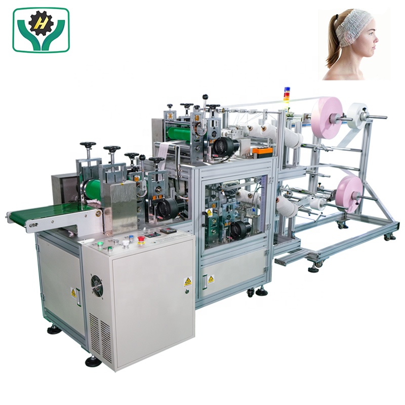 Disposable PP Non Woven Strip Clip Caps- Bouffant Hair Band Making Machine