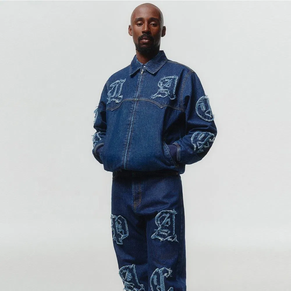 Denim Jacket Patch Print