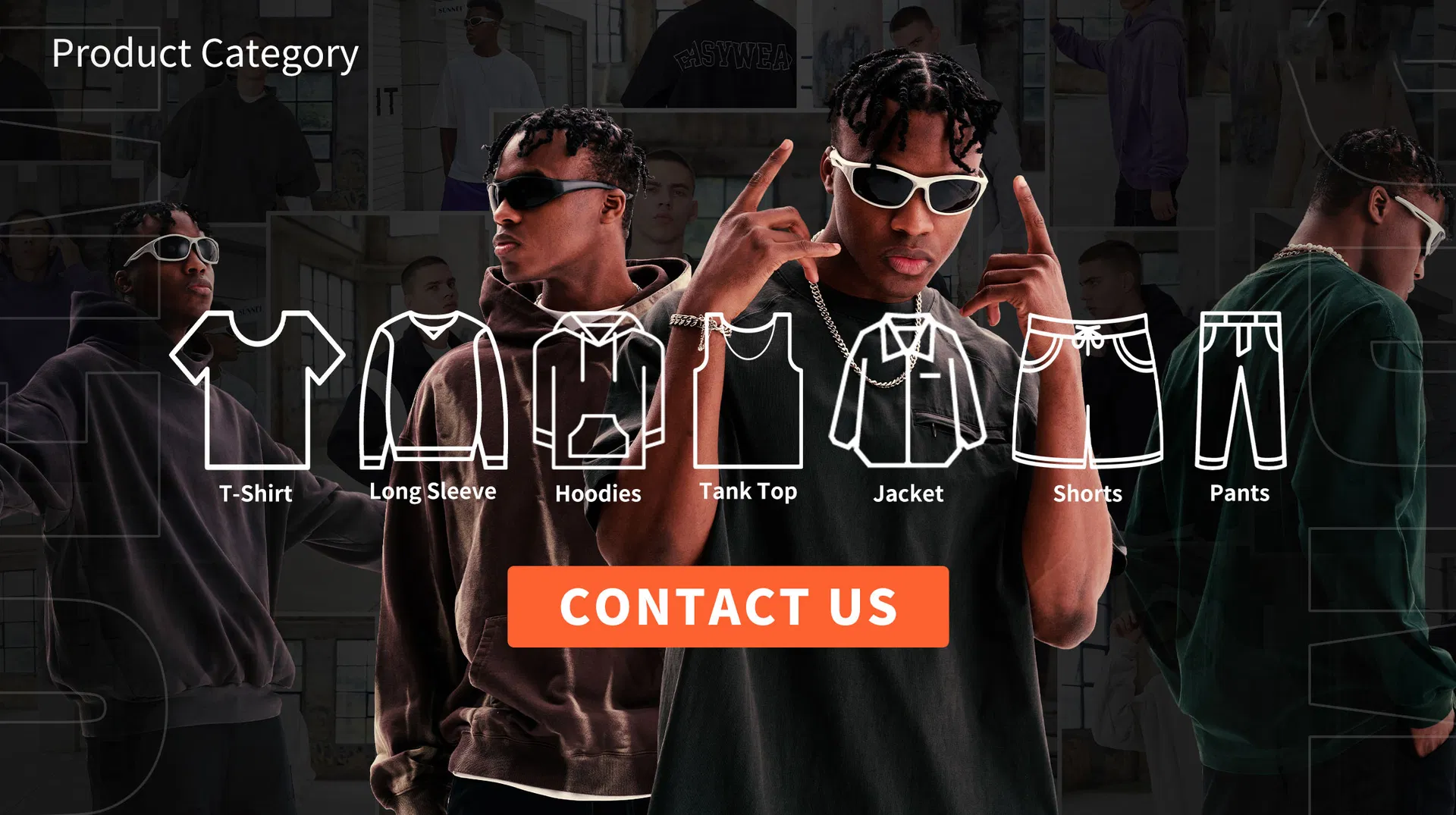 Men Heavy Hoodie Pullover