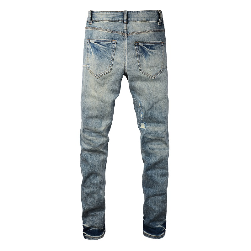 Wholesale High Quality Designer Famous Brand Jeans Casual Cotton Straight Leg Custom Vintage Denim Men Jean Pants