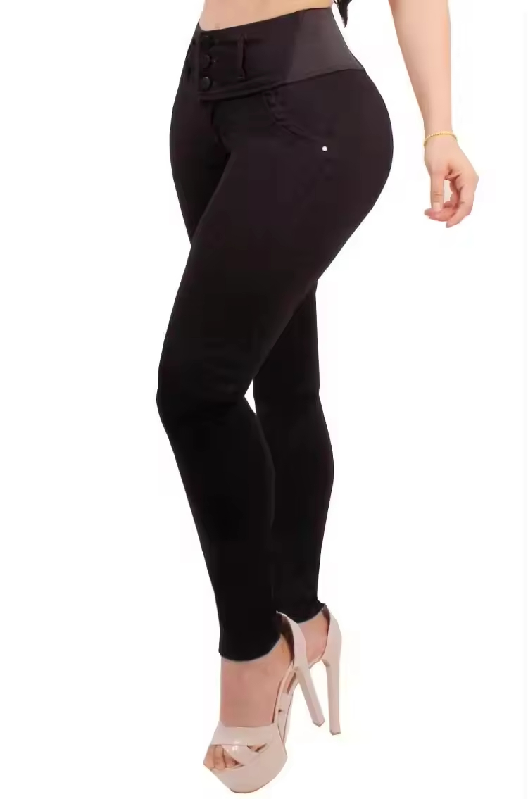 Women's High-Waisted Stretchy Skinny Denim Jeans Breathable Casual Jeggings Tummy Control Pencil Pants Style Decorated Holes