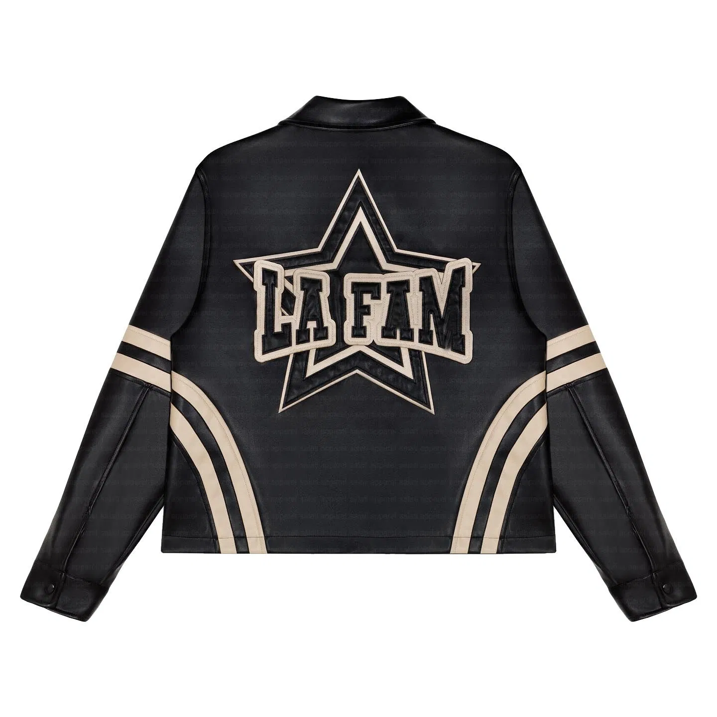 Custom Fashion Zip up Embroidery Logo Retro Vintage Streetwear Motorcycle Motorbike PU Cropped Men's Leather Jackets