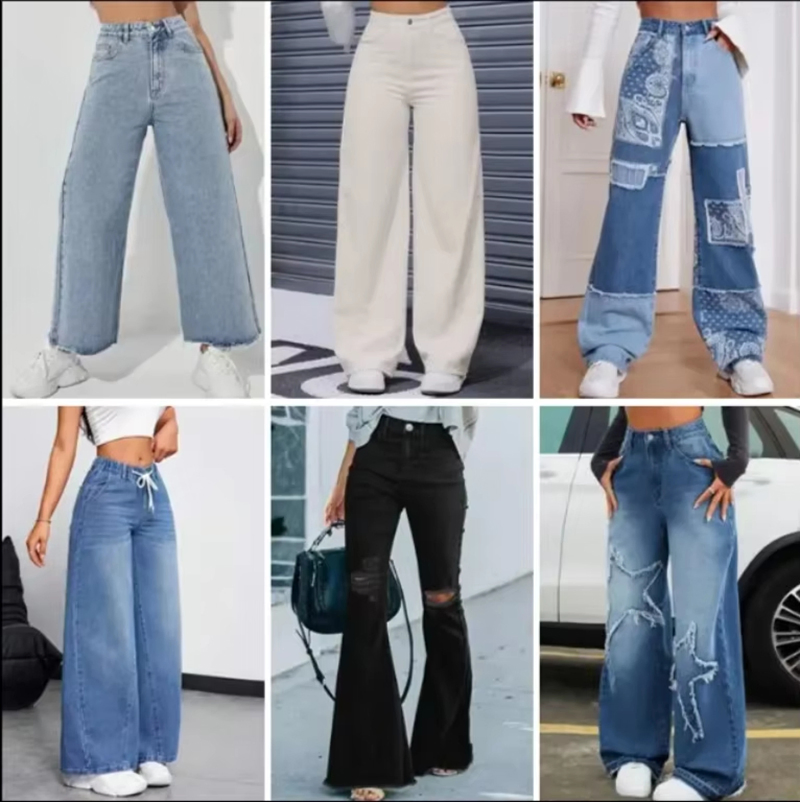 Hot Selling Slim Fit Jeans Women's Bell Bottom Pants High Quality Fashion Casual High Waist Pants for Women