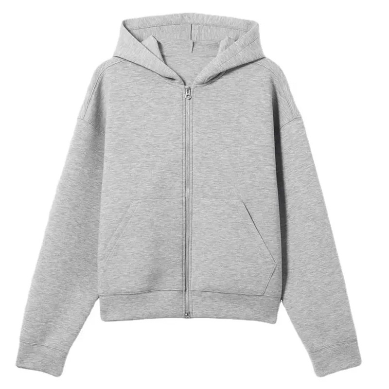 Cotton Custom Zip up Oversized Streetwear Essentials Sweatshirt Scuba Hoodie For Men