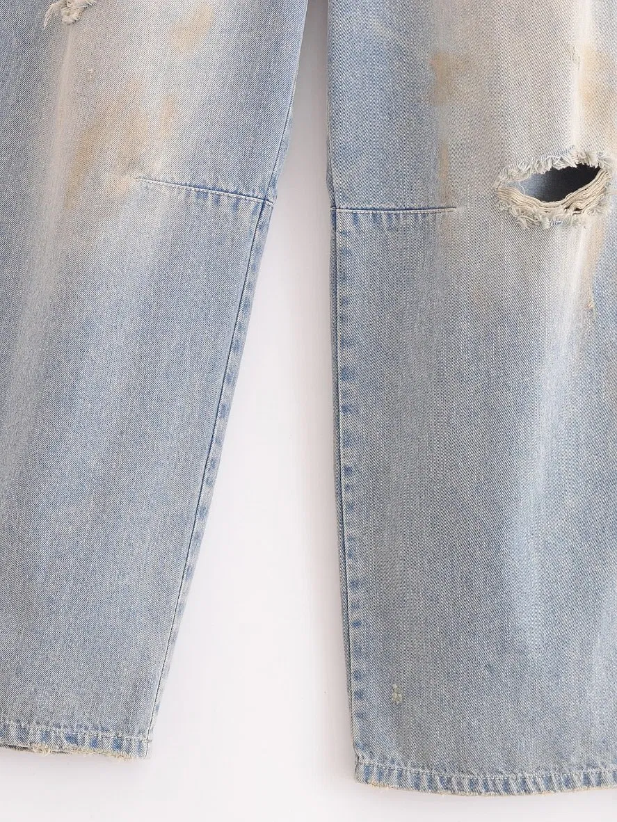 Trendy Distressed Ripped Jeans for Casual Everyday Wear