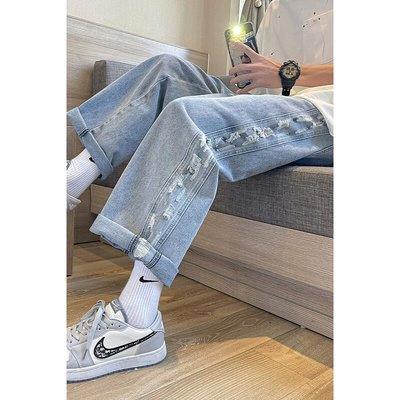 Custom Wholesale Wide Leg Straight Leg Jeans