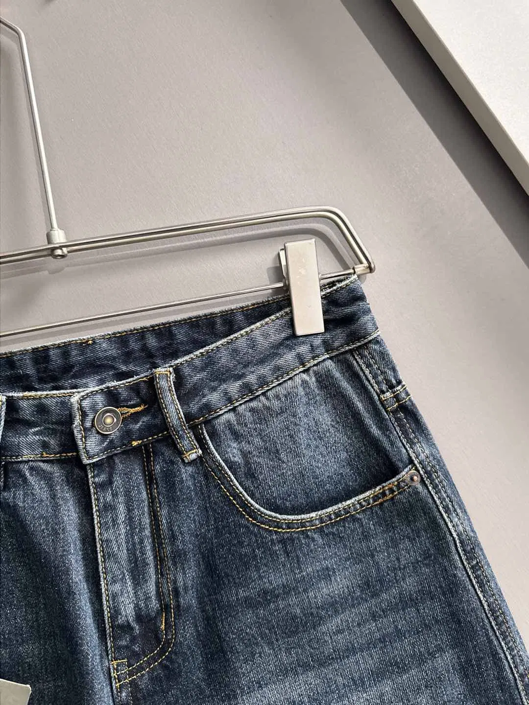 Correct Edition Bal Style Vintage Washed Jeans for Men Casual Straight Distressed Denim Pants Luxury Brand Clothes