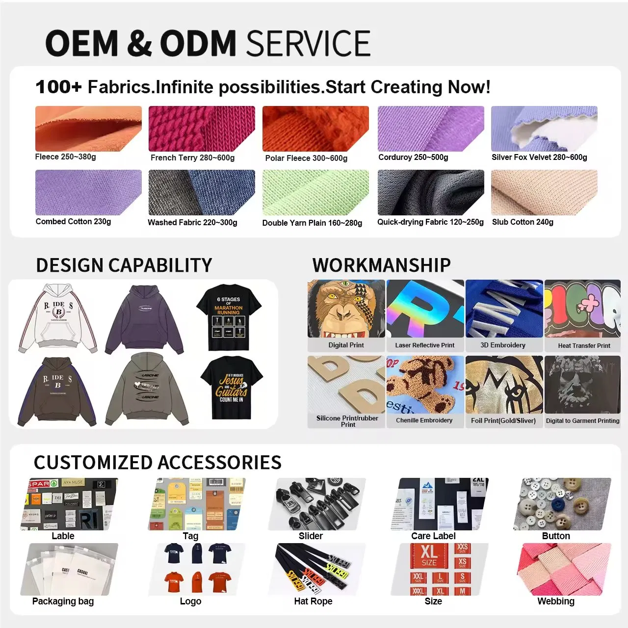 Custom Logo Men's Rhinestone Acid Wash Vintage Puff Printing Pullover Oversized Heavyweight Zip up 100% Cotton Fleece Terry Hoodies for Men