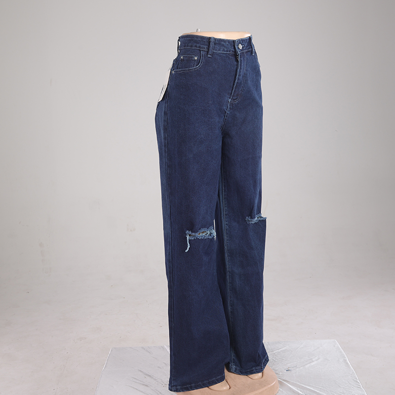 High Waist Wide Leg Jeans Women's Versatile Narrow Edition New Style