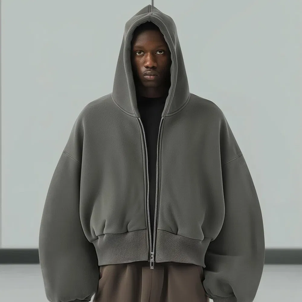 Custom Crop Fit Pullover Hoodie