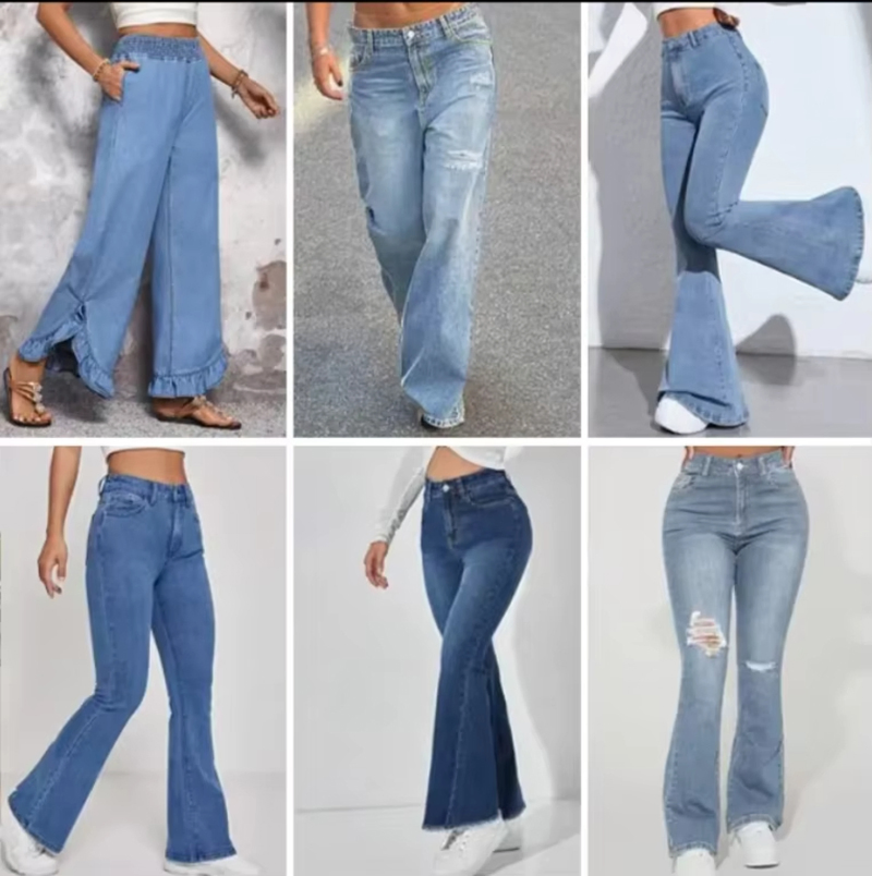 Hot Selling Slim Fit Jeans Women's Bell Bottom Pants High Quality Fashion Casual High Waist Pants for Women
