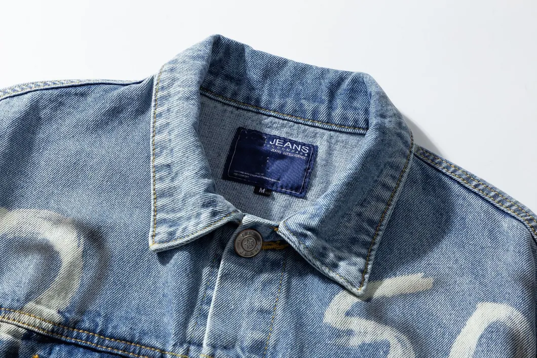Vintage Print Distressed Jacket