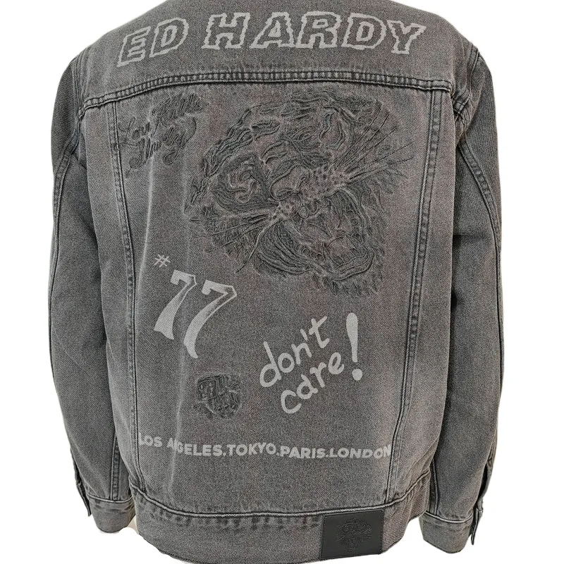 Retro Jean Jacket Close-up