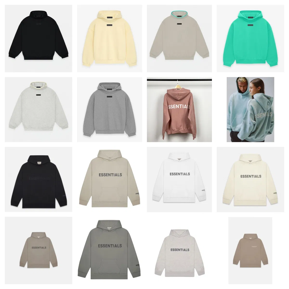 Essentials High Quality 100% Cotton Hoodies and Sweatpants Set Pullover Streetwear Tracksuits Ess 1977 Hoodie for Men