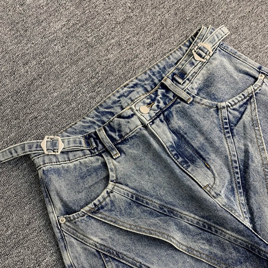 High Quality Street Style Oversized Straight Wide Leg Baggy Wash Loose Jeans