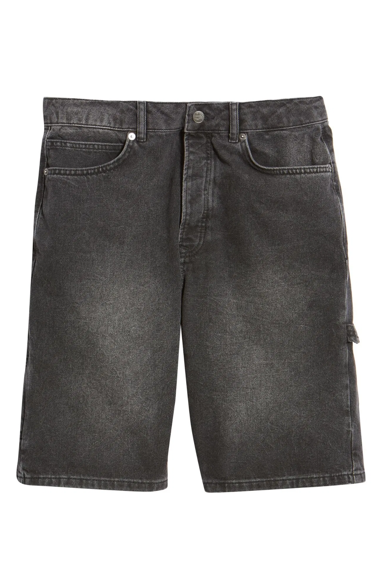 High Quality Custom Logo Shorts Above The Knee Black Jeans Short Cropped Fit Blank Men Denim Shorts Fashion Summer Pants