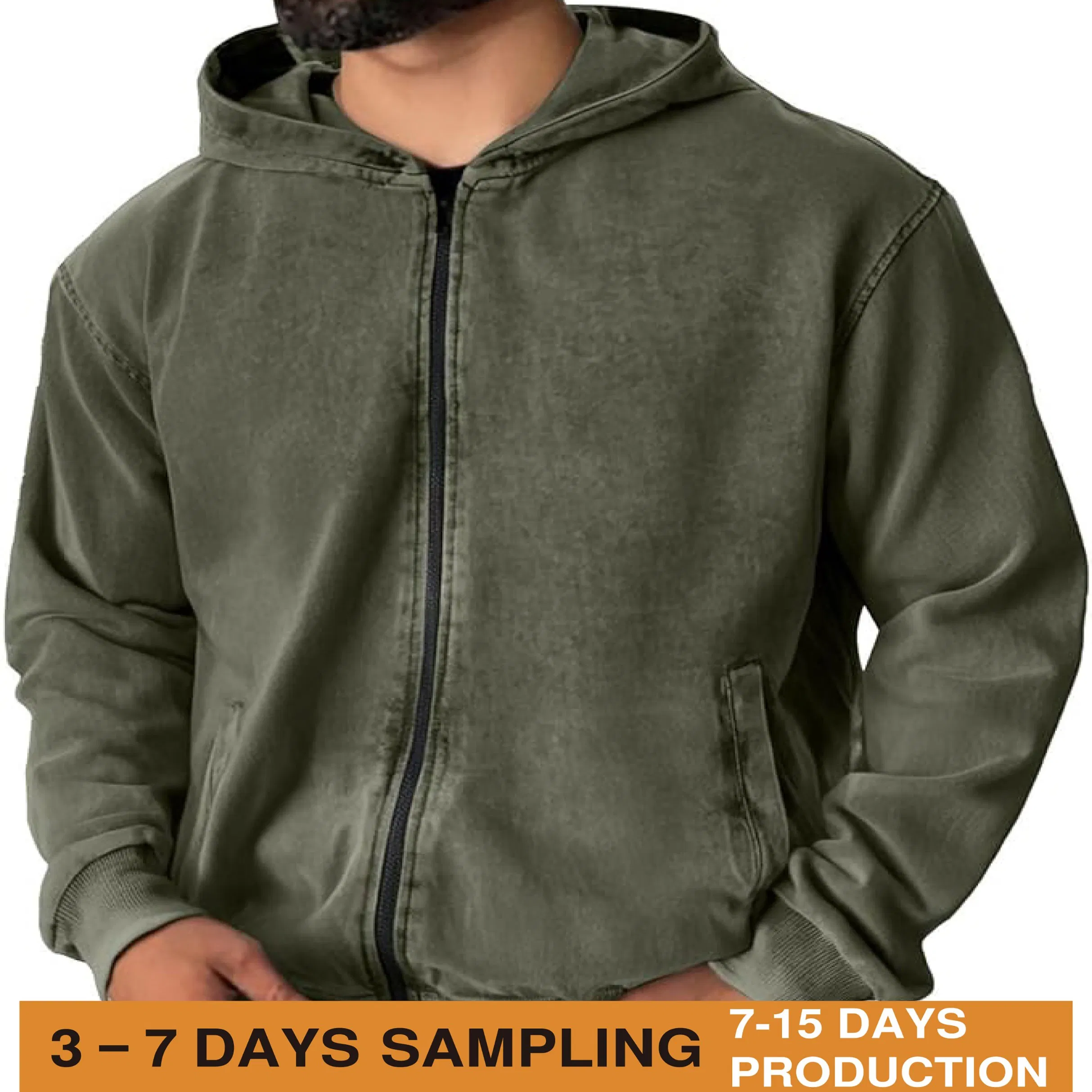 Wholesale Streetwear Zip up Hoodie Plain Blank Cotton Oversized Hoodie Private Label Custom Logo Unisex