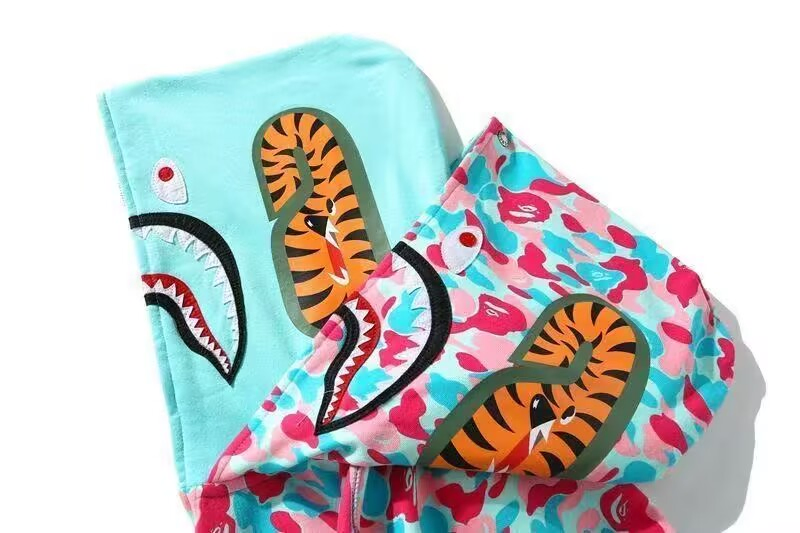 Bape-Men's Single Hood Street Style Pullover Hoodie with Bold Ape Graphic