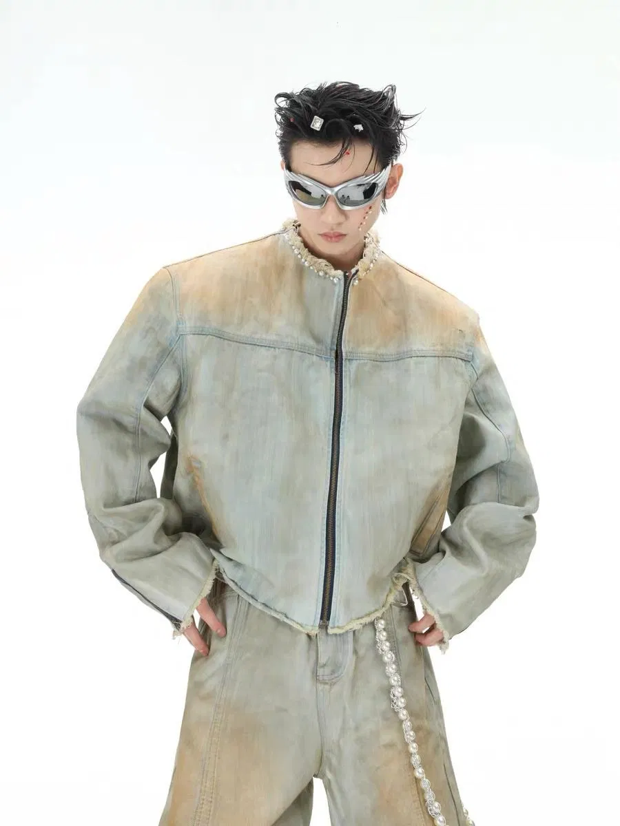 Washed Denim Jacket Detail