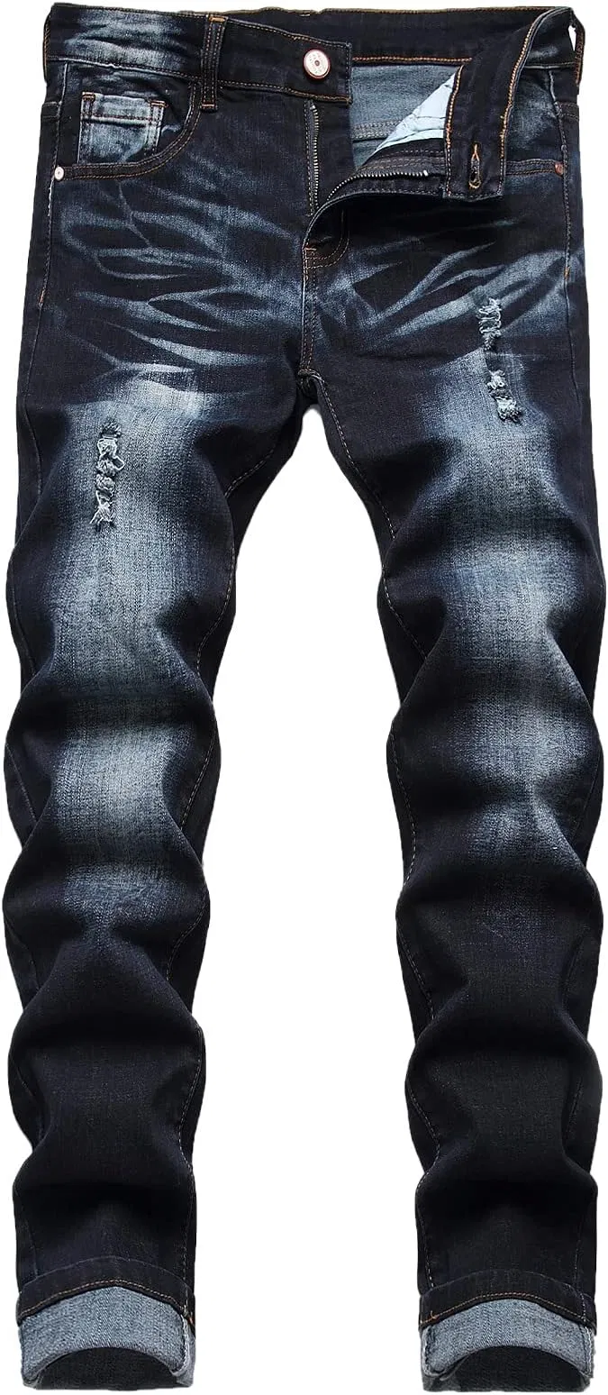 Distressed Skinny Jeans for Men