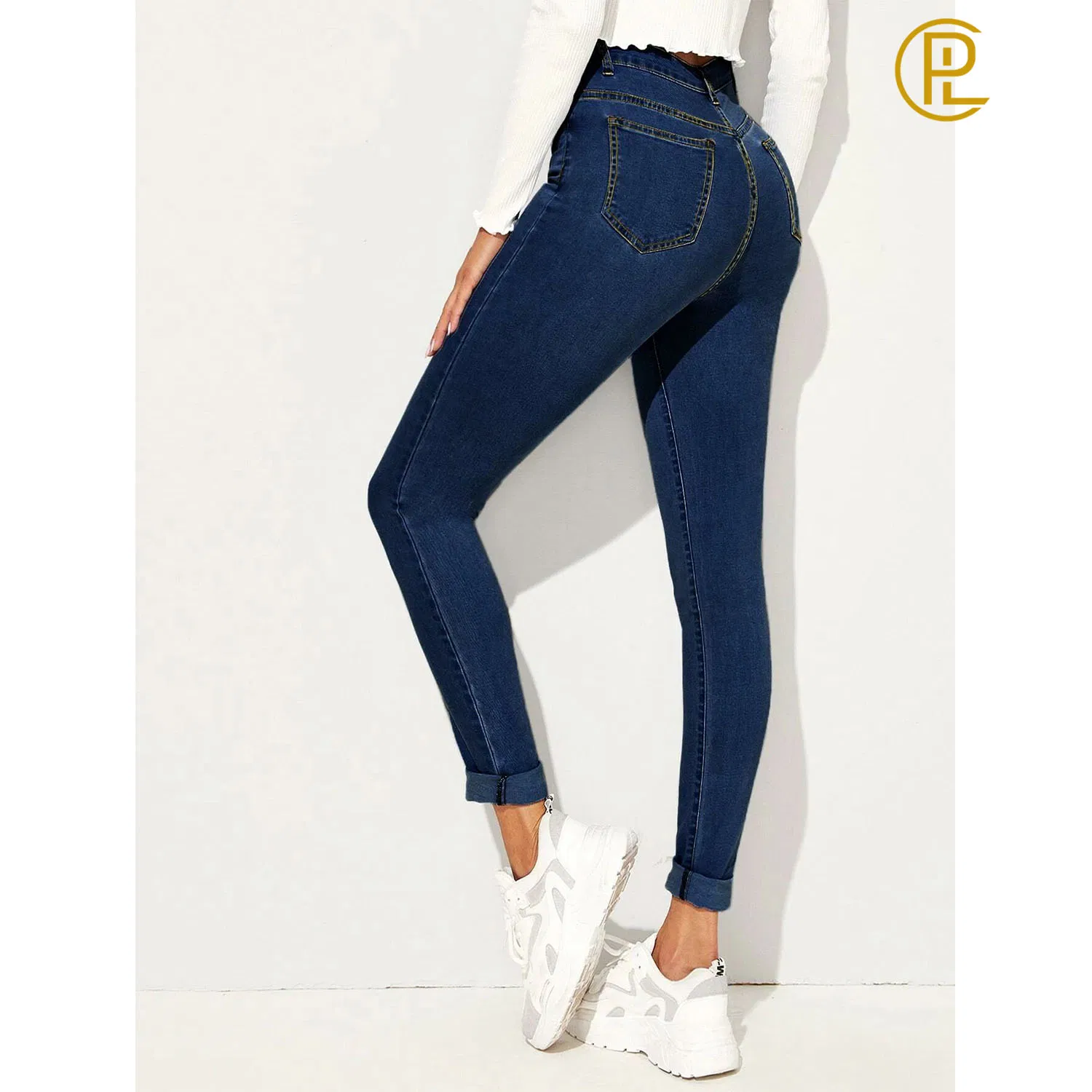 Four Colors 2020 Summer Fashion Button Skinny Sexy Jeans