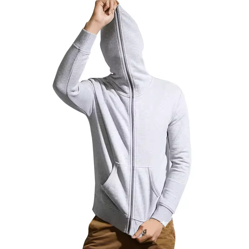 Y2K 260GSM Men's Pullover Full Face Zip up Hip Hop Men Hoodie
