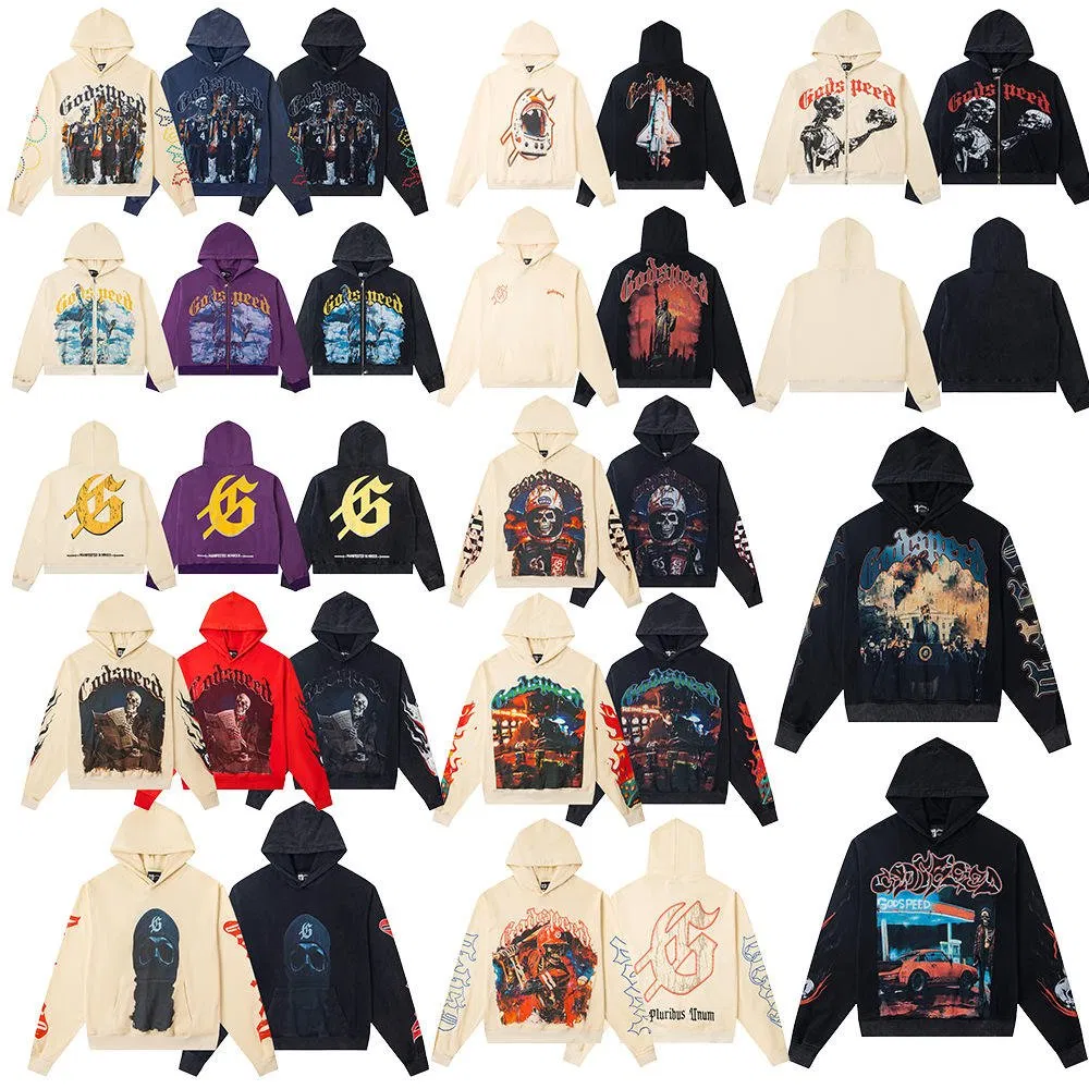 Sp5der Denim Tears Hellstar Men's Y2K Pullover Hoodie Hoody Street Fashion Wholesale