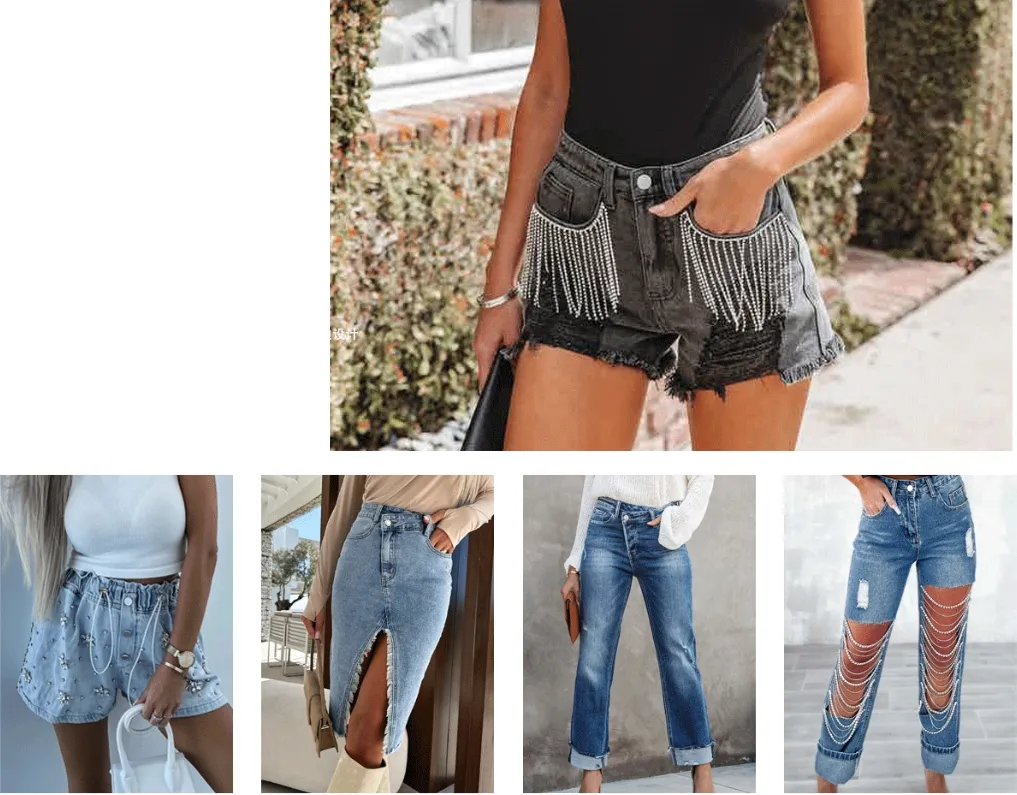 Women MID Waist Jeans Showcase