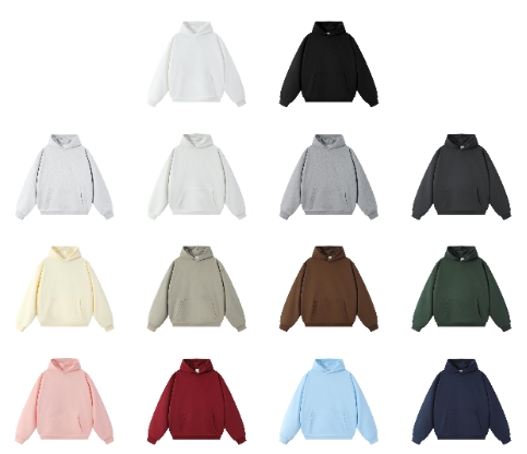 Wholesale Blank 380g Heavyweight Hoodies Unisex Pullover Sweatshirt Custom Logo OEM ODM Print Embroidery for Streetwear Fashion