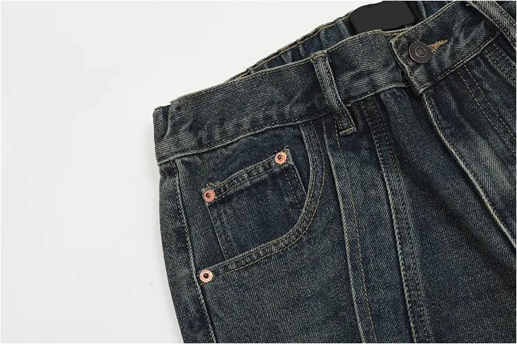 Washed Jeans Pocket