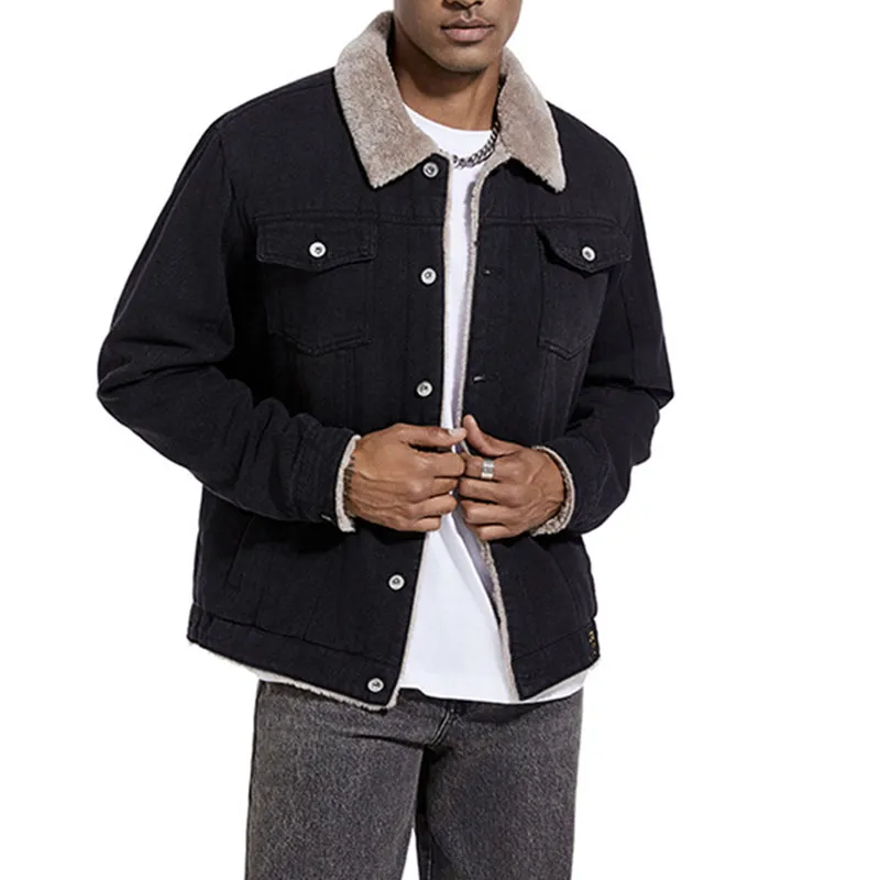 Winter Denim Jacket Front