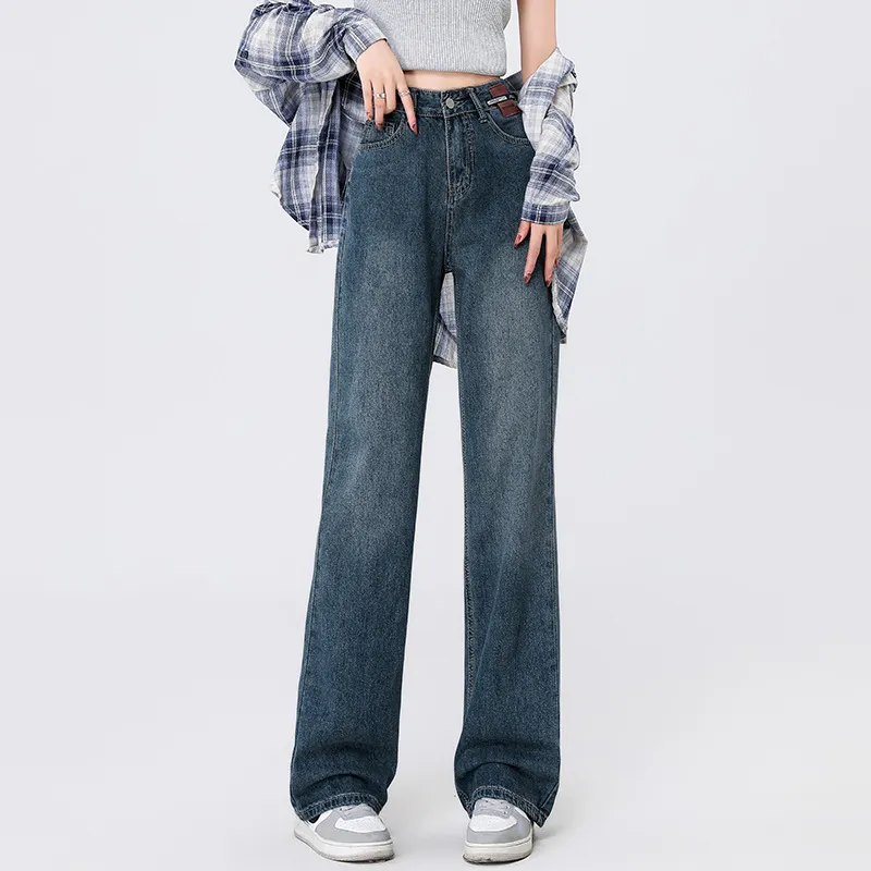 Jeans Female Loose Wide Legs