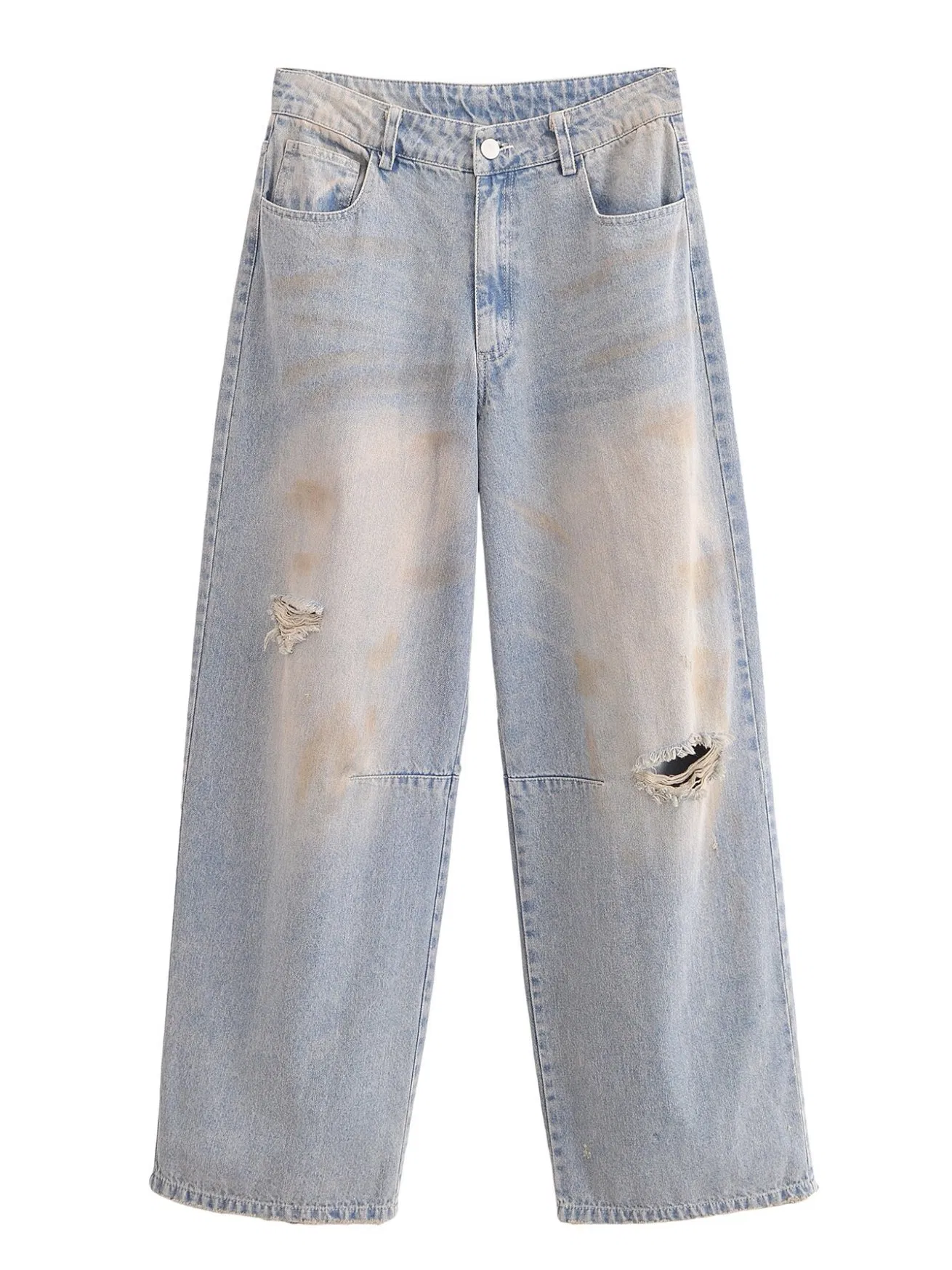 Trendy Distressed Ripped Jeans for Casual Everyday Wear