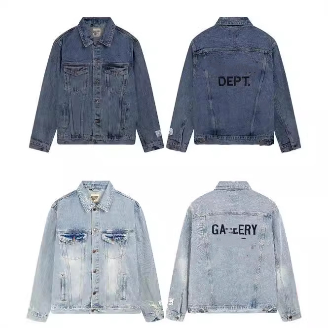 2025 High Quality Custom Logo Men's Denim Jacket for Sale Casual Outdoor Wear Denim Jacket Wholesale Rate Denim Jacket for Sale