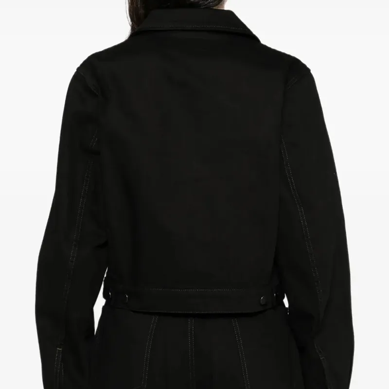 Cropped Silhouette Black Denim