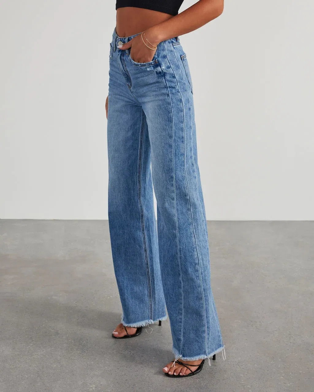 Autumn Denim Trousers Back