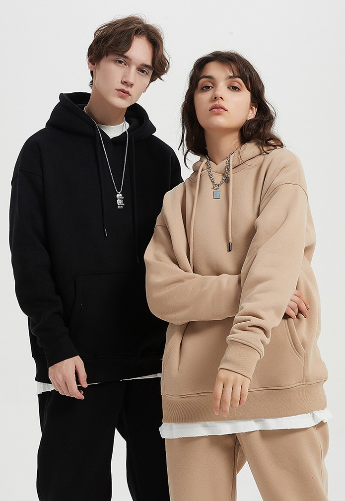 Wholesale Custom Men Hoodie Sweatshirts Plain Pullover Printing Blank French Terry Cotton Polyester Embroidery Fleece Plain Unisex Hoodies