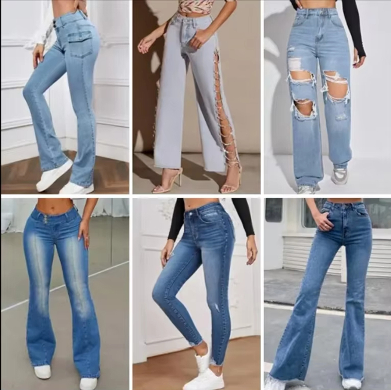 Hot Selling Slim Fit Jeans Women's Bell Bottom Pants High Quality Fashion Casual High Waist Pants for Women