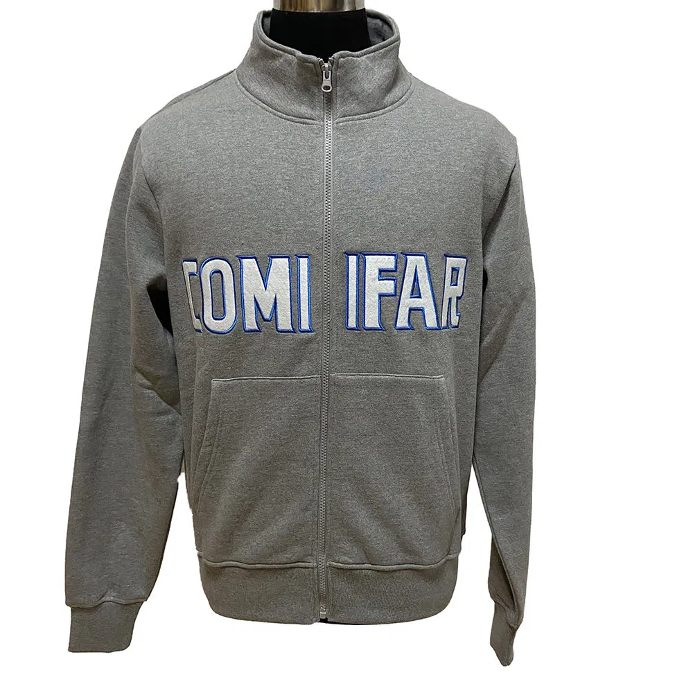 Wholesale Plain Custom Stand Collar Full Zip up Fleece Hoodie China Supplier