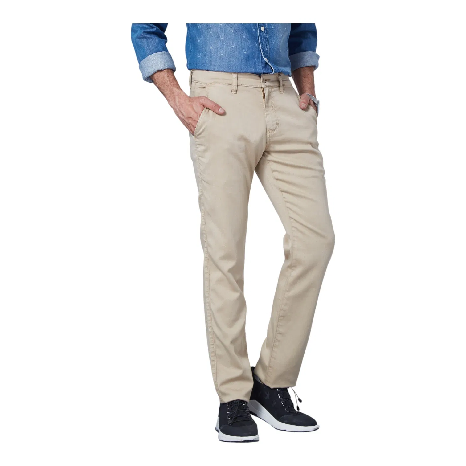Cropped Ankle Length Faded Blue Design Perfect for Modern Stylish Looks Made to Measure Jeans
