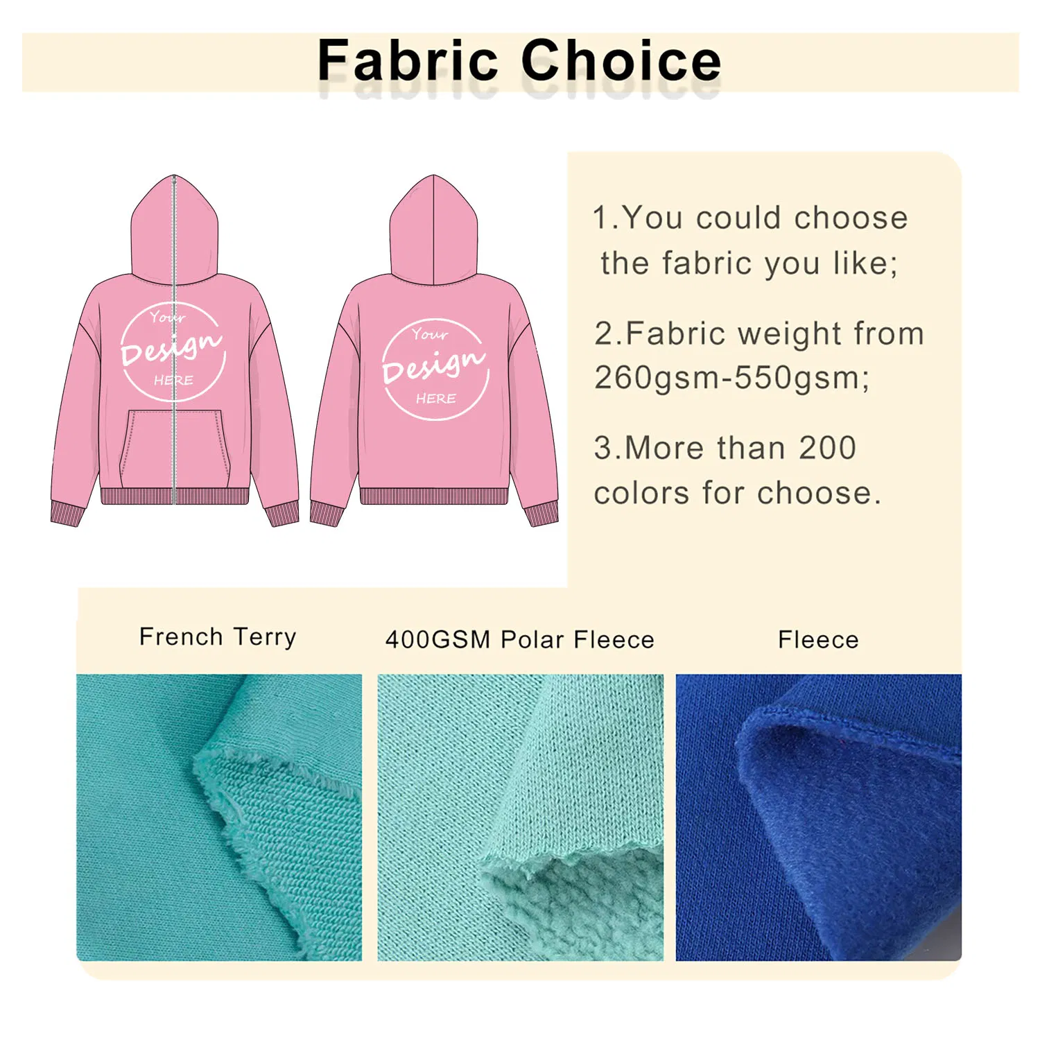 Custom Full Zip up Hoodies Men Puff Print High Quality Plain Rhinestone Soft Cotton Fleece Zipper Jacket Hoodie for Men