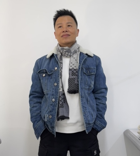 Denim with Sherpa Lining Man's Sherpa Warm Jacket