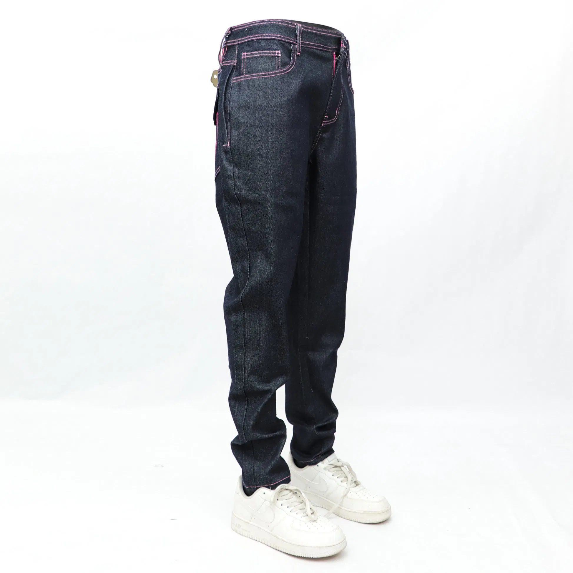 Wholesale Streetwear Skinny Jeans Trousers for Men with Beading Embroidery Jeans