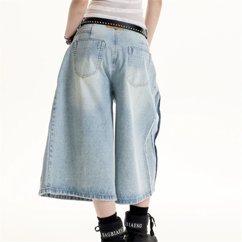 Hot Girl Style Wide Leg Women's Jeans New Design High Waisted Loose Fit Slimming Cropped Pants