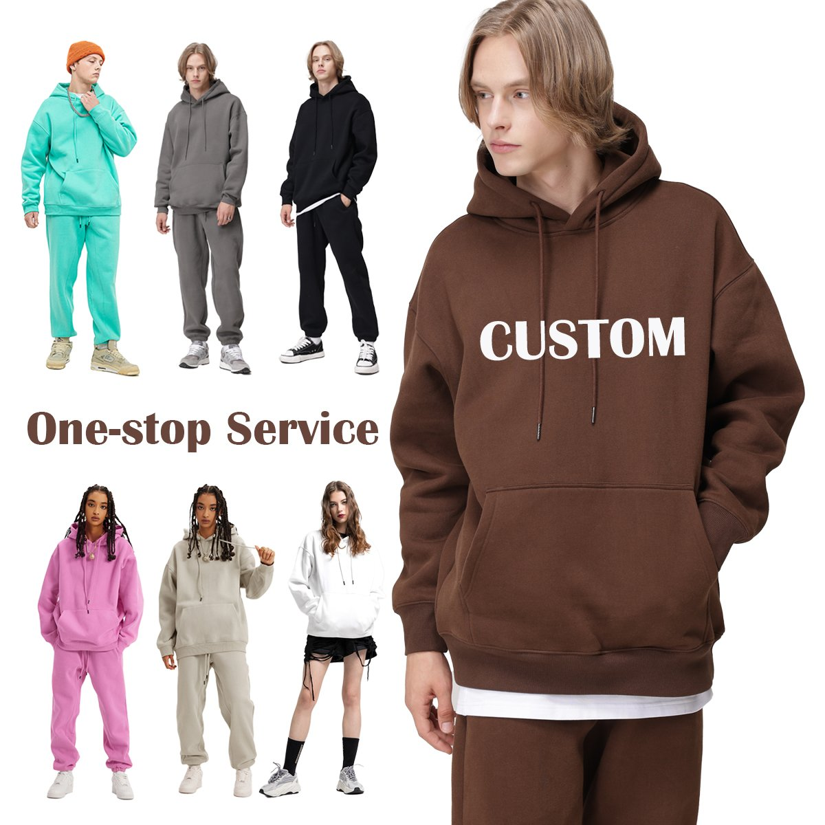 360g Fleece High Quality Black Custom Blank Plain Cotton Oversize Pullover Sweatshirt Embossed Embroidery Logo Hoody Plus Size Men Hoodie Manufacturer Unisex