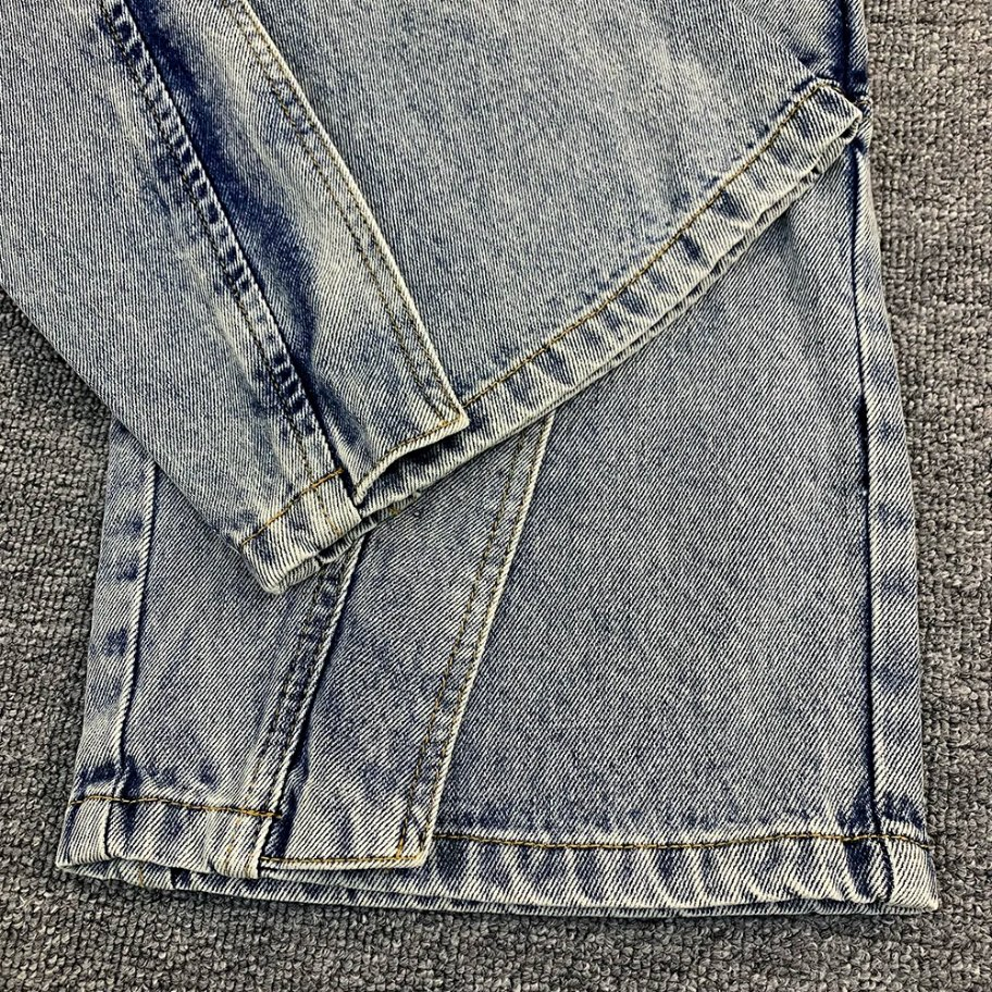 High Quality Street Style Oversized Straight Wide Leg Baggy Wash Loose Jeans