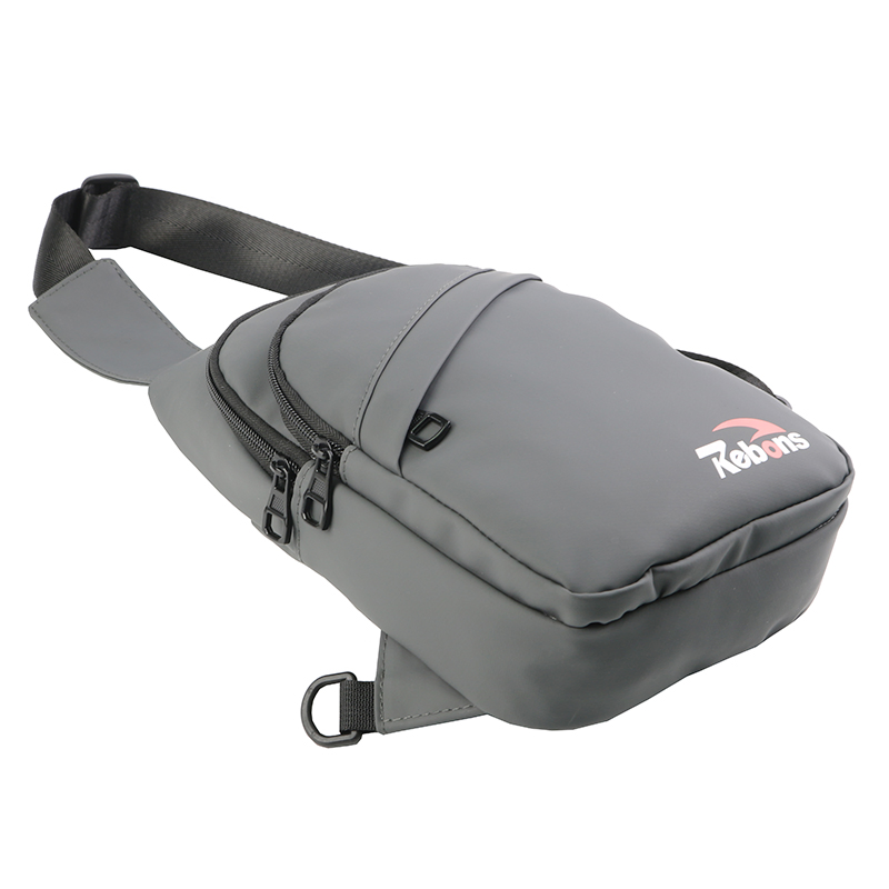 Custom Waterproof Designer Plain One Shoulder Strap Sling Backpack Fanny Tote Crossbody Bag Fashion Slim Luxury PU Leather USB Sports Chest Bag for Men Boys